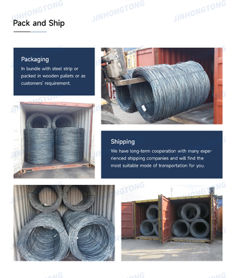 High Carbon Steel Wire Rod 5,5 mm 6,5 mm warmgewalzt Q195 SAE1008 für die Nagelherstellung ISO9001 2008 zertifiziert