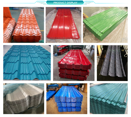 Rote RAL 040 40 67 PPGL PPGI Wellstahl-Dachblechfliese in individueller Größe und Dicke mit ASTM-Standard