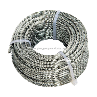 Nichtlegiertes 1x7 Durchmesser ASTM A 475 Hochzugsfestigkeit Galvanisierte 7 Drähte 0,33 mm Stahlstrang Galvanisiertes Stahldrahtseil