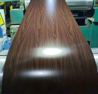 8019 Holzkorn vorgefärbt galvanisierte Spirale Wasserdichte Doppelfarbbeschichtung Stahlspirale
