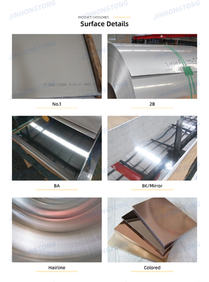 1.4305 SUS 201 304 316 409 Edelstahlplattenfolie Spulenstreifen mit 2B Oberflächenveredelung und 1,5-15 mm 0,3-3,0 mm Dicke