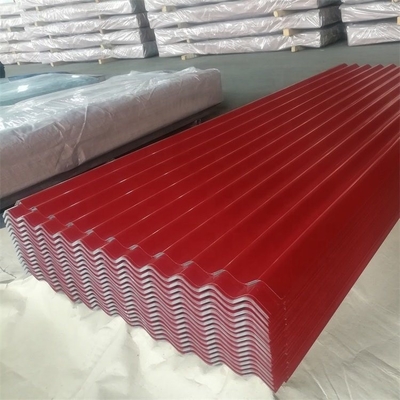 Farbbeschichtete Wellstahlplatten aus Ppgi-Dachplatten Ppgi-Wallstahlplatten aus Zink-Dachplatten Spirale-Dachplatte vorgefärbter Stahl / Ppgi
