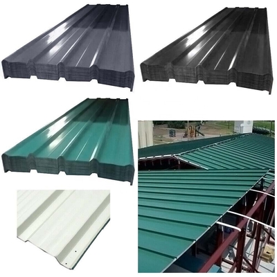 AISI/ASTM/JIS/EN/GB Standard Ppgl Farbbeschichtete Verzinkte Stahldachplatte für individuell angepasste Breite Graufarbdach