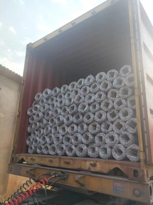 ASTM 6 8 9 10 12 14 18 20 Heißgetränkter galvanisierter Stacheldraht mit Stacheldurchmesser und Kundenanforderungen an Eisendraht