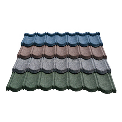 1340*420mm Korrosionsschutz AZ 150g Steinbeschichtete Metalldachfliesen mit individuellen Farben