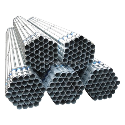 Hot Dip Galvanized Carbon Steel Schweißrohr für Wasserleitung Anpassbar Zink Schicht Dicke und Wanddicke Direkt