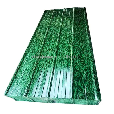 0.35mm 0,4mm 0,5mm PPGI PPGL Wellplatten Galvanisierte Dachplatten Zink Dachplatten Wellplatten mit geprägter Oberfläche