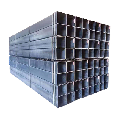 Rechteckige Sektion Form heiß getaucht galvanisiert SHS 40x40 Quadratrohr Wellstahlrohr mit Plastikrohrkappe