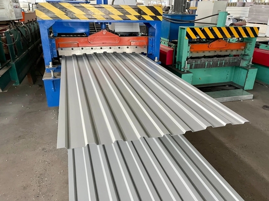 Mittlere Härte kundenspezifische Größe kaltgewalzte 55% Aluminium Galvalume Stahldachplatte für Wohn-Dach / Gewerbehaus