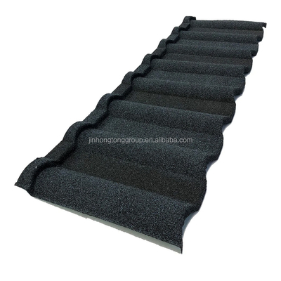 Farbige Steinscheiben überzogen Oberfläche Stein überzogen Stahldachplatten für Dächer in 0,3 mm 0,35 mm 0,4 mm 0,42 mm