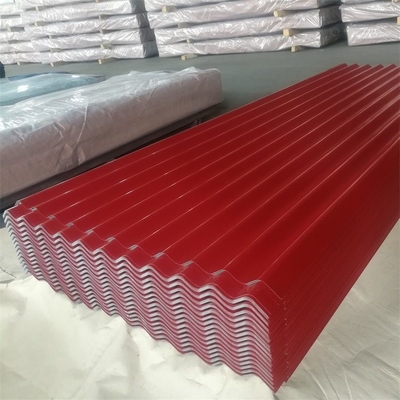 Custom RAL 8017 Schokoladenfarbe beschichtet PPGI Wellstahl-Dachblechfliese mit 0,2 4 mm Dicke und Breite 600-1250 mm