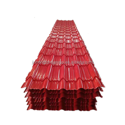 Metallbaumaterial Tianjin Vormalte GI-Struktur Zink 100g Verzinktes Stahldachblatt