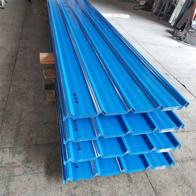 Full Hard Width 600-1500mm Farbbeschichtete galvanisierte Welldachplatten für Bauprojekte