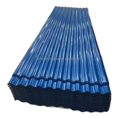Mittlere harte galvanisierte Farbbeschichtung Wellstahl Ppgi Metalldachplatten Platte für Dachmaterial in galvanisierter Platte