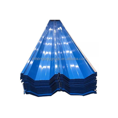 PE-Beschichtung ASTM A653 Dx51d Z275 Gi PPGI PPGL Galvalume-Farbbeschichtung Vormalte Galvanisierte Wellstahl-Metall-Dachplatte