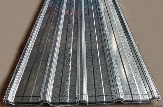 0.35*850*3.66M Galvanisierte Bleche Metalldach Gi Wellstahlbleche Eisendach mit regelmäßigen Spangle ASTM Standard