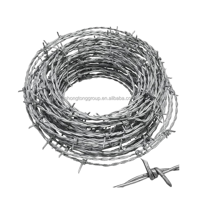 1.4mm-2.6mm Drahtweite Verzinktes Stacheldrahtgewebe für individuelle Anforderungen