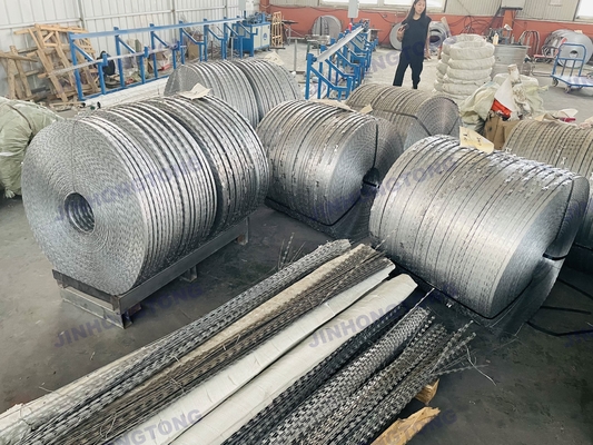 Hot Dip Galvanized Steel Razor Stacheldraht Barriere aus hoher Sicherheit Schleife Schleife Draht für Baling