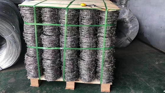 Verzinkte Stacheldrahtspirale mit Stacheldistanz 75 mm-150 mm Pulverbeschichteter Stacheldraht