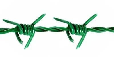 Galvanisierter Metallstacheldraht für Netz-Sicherheitszaun 12,5 18 Gauge PVC beschichtet Eisendraht 50 kg Direktlieferung Angebot