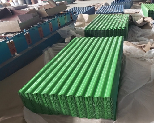 SGCC/SGCD/SGCE/DX51D/DX52D/S250GD/S280GD/S350GD/G550/SPCC Bescheinigung KS PPGI PPGl Wellstahldachblech 16 Fuß