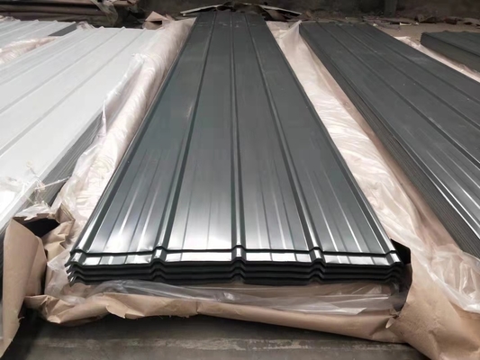 Abwicklung Farbbeschichtete PPGL Welldeckenplatten Verzinktes Zink Metall Welldecken Eisenplatten vorgefärbtes Verzinktes Stahl