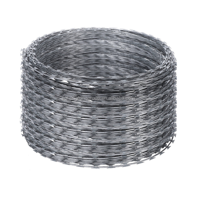 7.5cm-15cm Barb Abstand Edelstahl Stacheldraht Spirale für den Straßenschutz BTO10 BTO22 BTO30 CBT60 CBT65