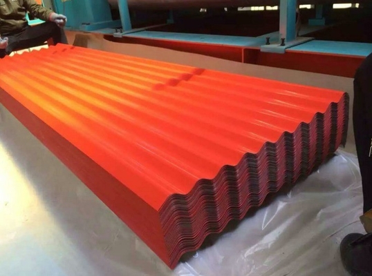 Dicke 0,2 4 mm Farbbeschichtet 4ft x 8ft Wellverzinktes Stahlblech für das Dach SGCC/CGCC/DX51D Z/Q195-Q345