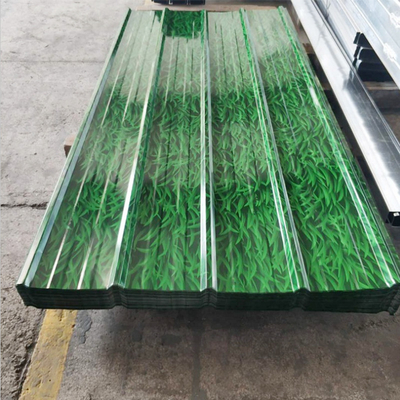Dicke 0,2 4 mm Farbbeschichtet 4ft x 8ft Wellverzinktes Stahlblech für das Dach SGCC/CGCC/DX51D Z/Q195-Q345
