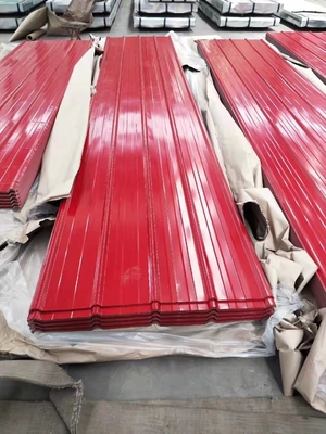 Hot Dip Galvanisierte Vormalen Wellenteile Farbbeschichtete Dachplatte für Baumaterialien