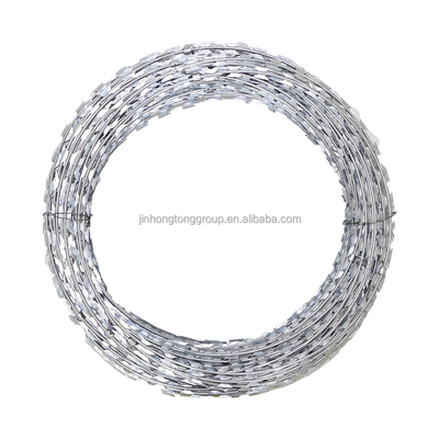 Hot Galvanized 500m Double Strand Razor Stacheldraht Zaun Hochzugsfestigkeit Draht für erhöhte Sicherheit