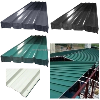 Vorgefärbtes Welldachblech mit Q235B DX51D Farbbeschichtung Stahlspule und 5-7 Mikronen Farbe zurück