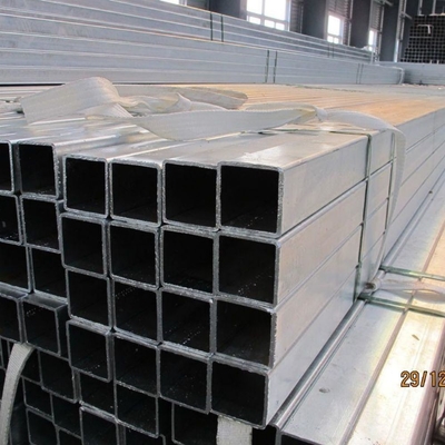 Q195/Q215/Q235/Q345/SS400 Zink beschichtet Gi Eisenrohr Verzinkter Stahl Hohlschnitt Quadratrohr mit 0,8 20 mm Dicke