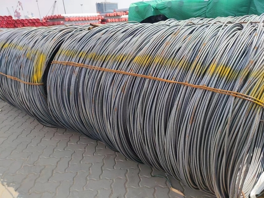 Kohlenstoff-Strukturstahl HRB 400/500 BS460/ASTM A615 Verformte Stahlstange Verstärkungsstange 12 mm 16 mm Warmgewalzt für den Bau