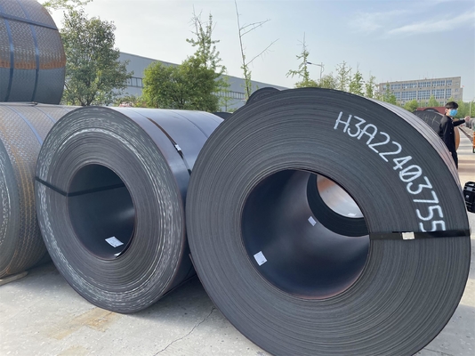Grade Ss400 Q235 Q355 A36 Grade50 S235jr 1,2 mm 1,5 mm 1,1 mm bis 12 mm Weich HRC Ms Schwarzer Kohlenstoff-Hot-Roll-Streifen Slit-Stahlspule für Behälterplatte