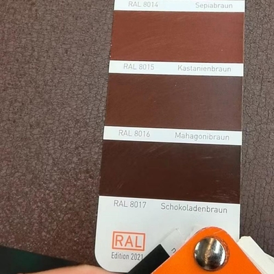 0.45mm PVDF Oberfläche PPGI Spirale Weiße Farbe Holzkorn gedruckte PPGI Stahlspirale Herstellung mit 5-7 Mikronen Farbe zurück