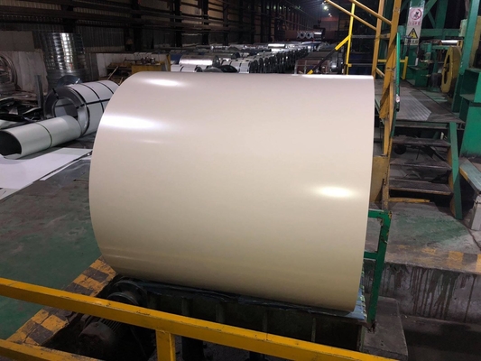 ISO9001 Zertifizierte Holzmalte PPGI-Spulen Z100 Beschichtet gewölbte Zinkstahlspule PPGI RAL 3028 0.3*1000 Spezifikation