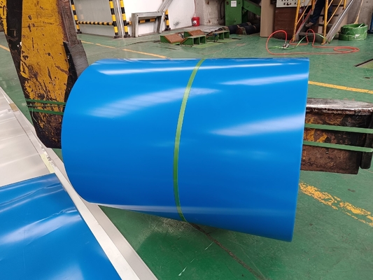 Anpassungsbreite RAL1014 PPGI-Spulen Holzkorn gedruckt PPGI-Stahlspule Weiche Härte 0,3*1000c Farbbeschichtete Streifen
