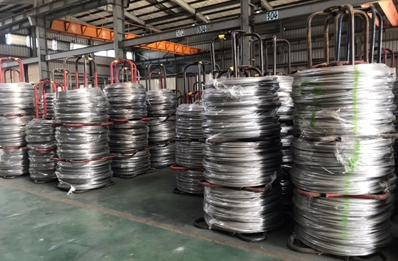JIS Hochfestigkeit 430 Grad Edelstahldraht 0,8 mm PVC beschichtet Edelstahldrahtseil