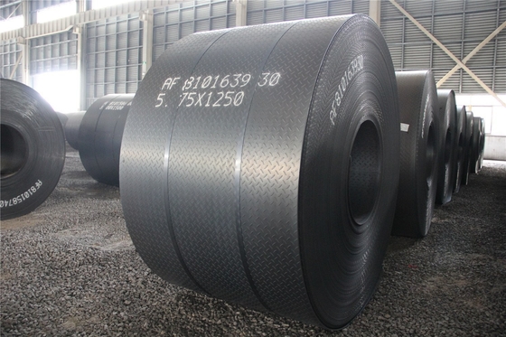 Warmgewalzt Preis ASTM A36 Warmgewalzt S235jr A283 A387 Ms Milde 3mm 7mm 9mm Kartenmuster Stahlplatte Spulenblatt