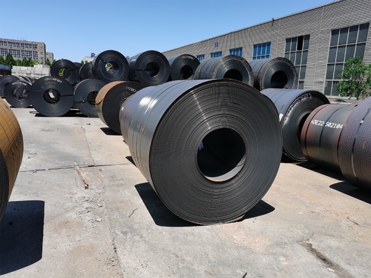 Chinesischer Hersteller Schwarz milde Ms niedrig kalt warmgewalzt Q215 Ck75 S235jr Q235 Q345 Ss400 Sae 1010 Kohlenstoffstahlspulen