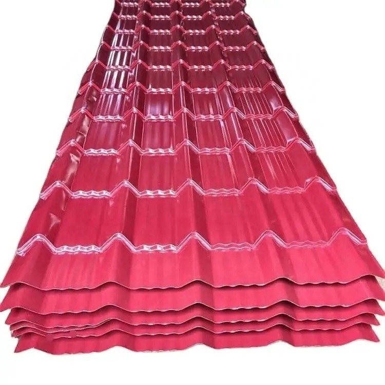 Vorgefärbte Dachwellen Toleranz ± 1% Verpackungen Standardseaworth Verpackung Ral 5001 Farbbeschichtete Welldachplatten