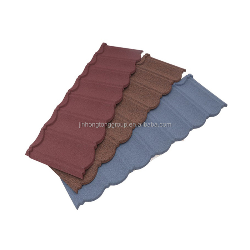 Modernes Design Steinbeschichtete Stahl Metalldachfliesen JH S022 JH105 Farbe mit individueller Dicke