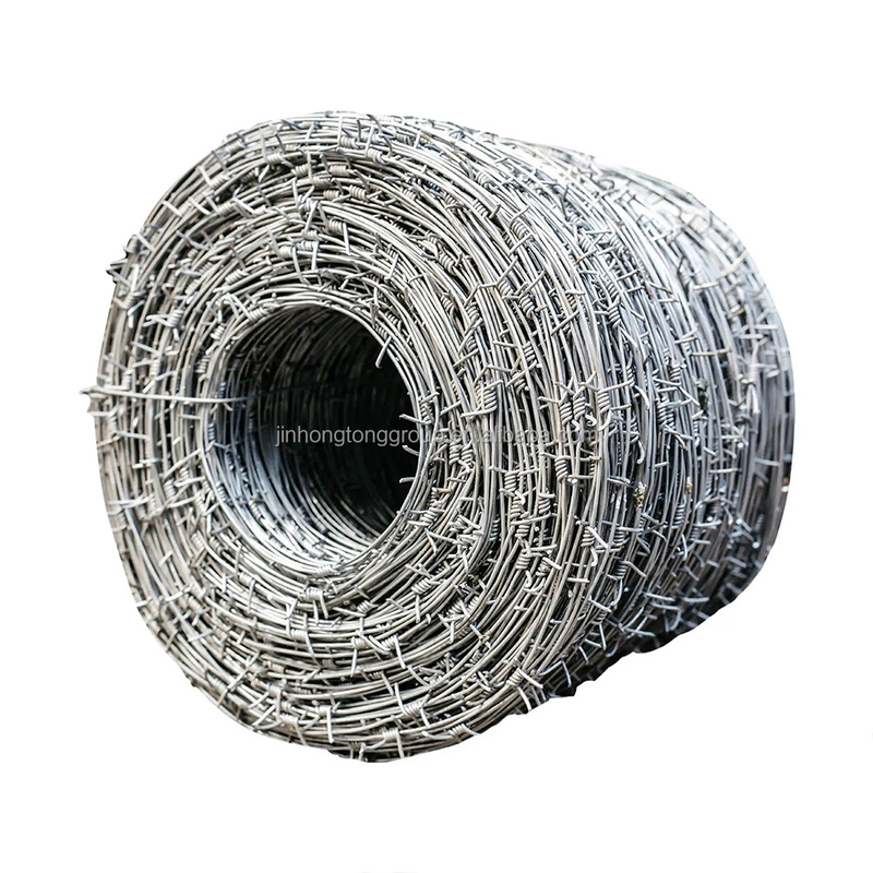 Hot Dip Galvanized Barbed Wire Rolls 50kg Stacheldraht für Rasierer Typ Einziger Rasierer und BSCI-Zertifikat