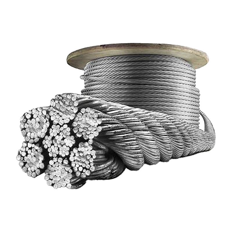 Saling 6x19WS IWRC 6x19WS FC Ungalvanized/Hot Dip Galvanized Stahlseil Drähte für Marine Länge Kundenanforderungen