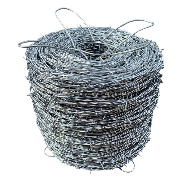 Hot Dip Galvanized Stacheldraht für Netz Sicherheitszaun 12,5 Gauge 18 Gauge PVC beschichtet Eisendraht