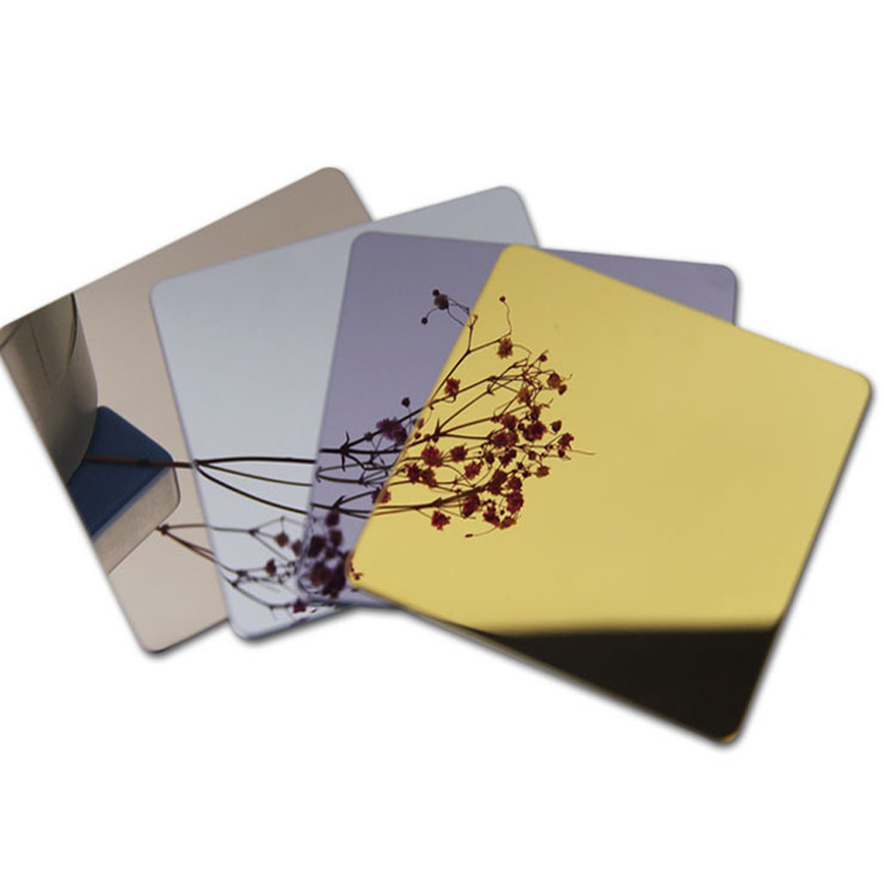 HL Oberflächenveredelung Standard AISI 304 316 Goldplattierte Edelstahlplatten 8K Gold Silberplatte für Hoteldekoration