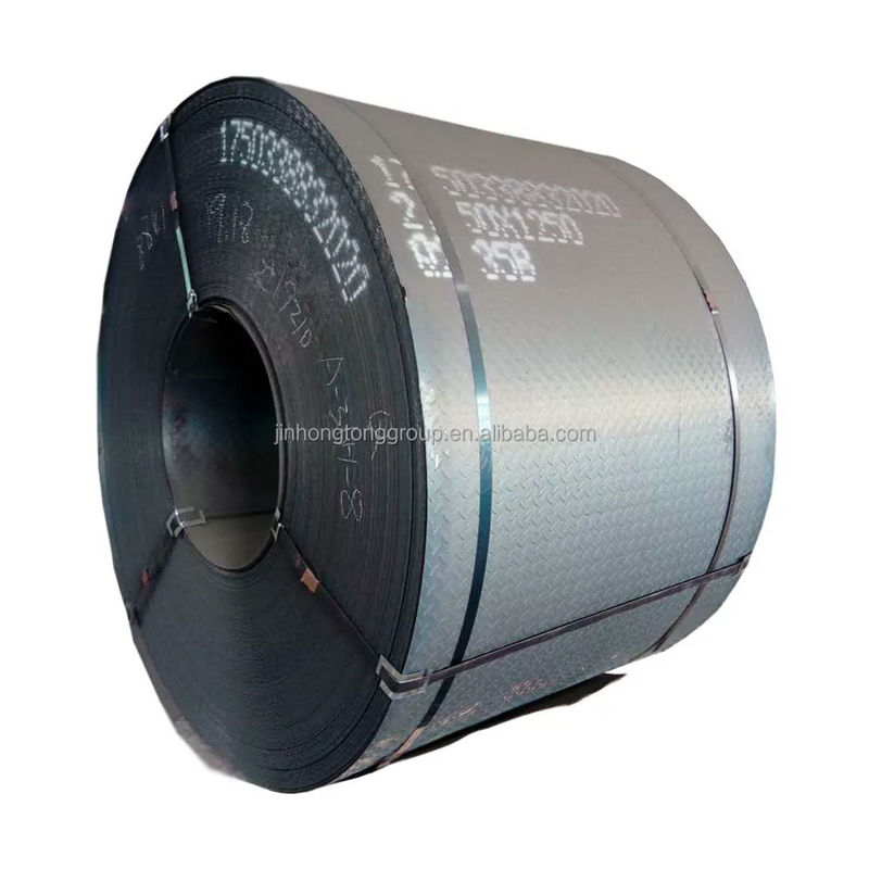 Natürliche Farbe Dicke Q235 Heißrolle Kohlenstoff Diamant Muster Stahl Kartenblech Verschleißbeständig Schiebefläche Stahlplatten Spirale