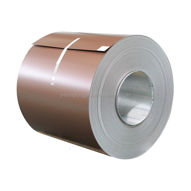 3003 Aluminiumbandrolle mit Goldfarbe für Lebensmittel Tür und Fenster Toleranz ± 1% Proben frei