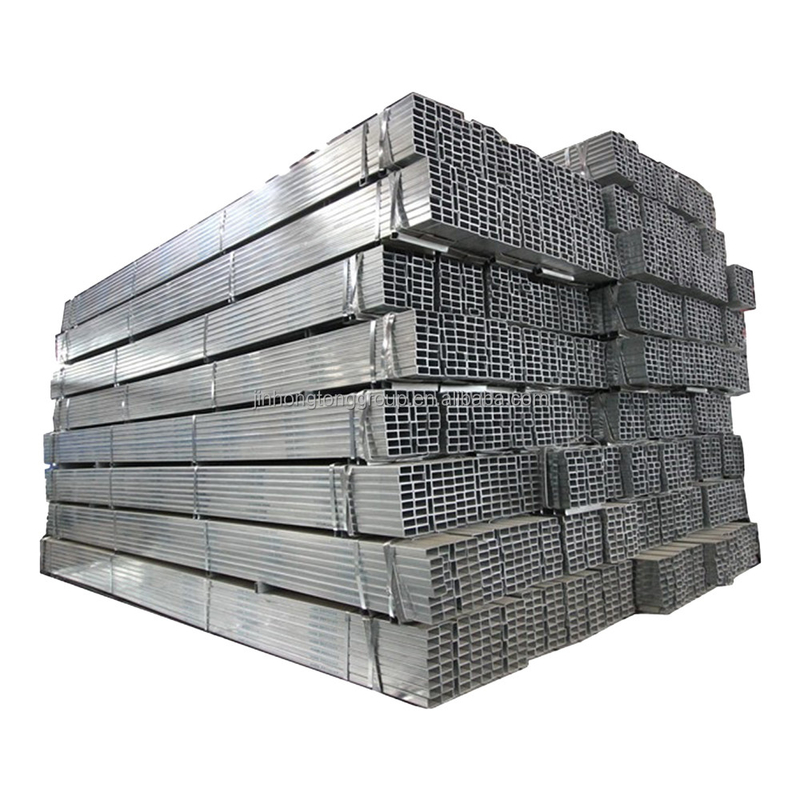 Quadratrohr Rohr 50x50mm Schwarz Rechteckige Eisenrohr 1,8mm Dicke Heiß getaucht galvanisierte Quadratrohr